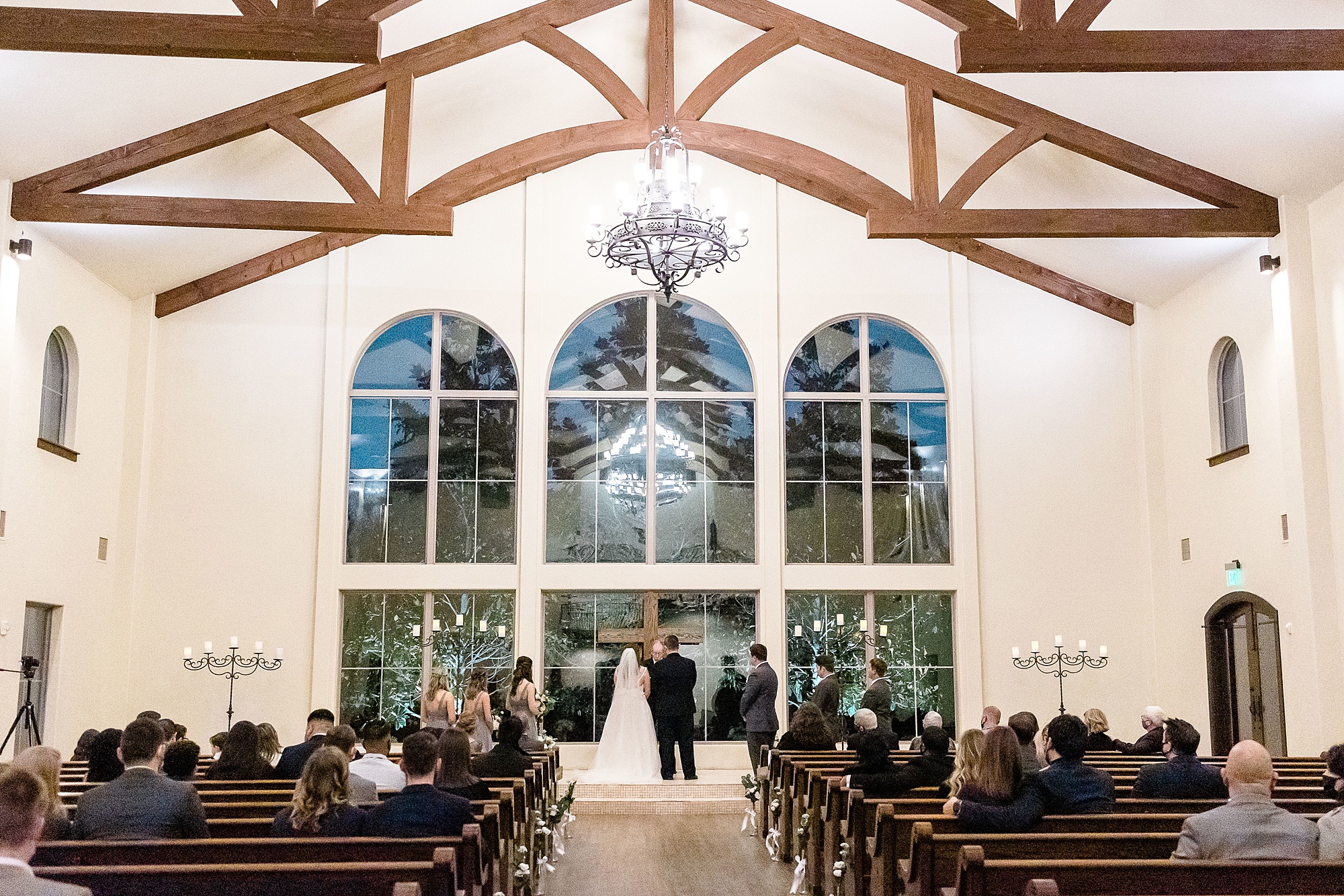 wedding ceremony at the Chapel at Ana Villa