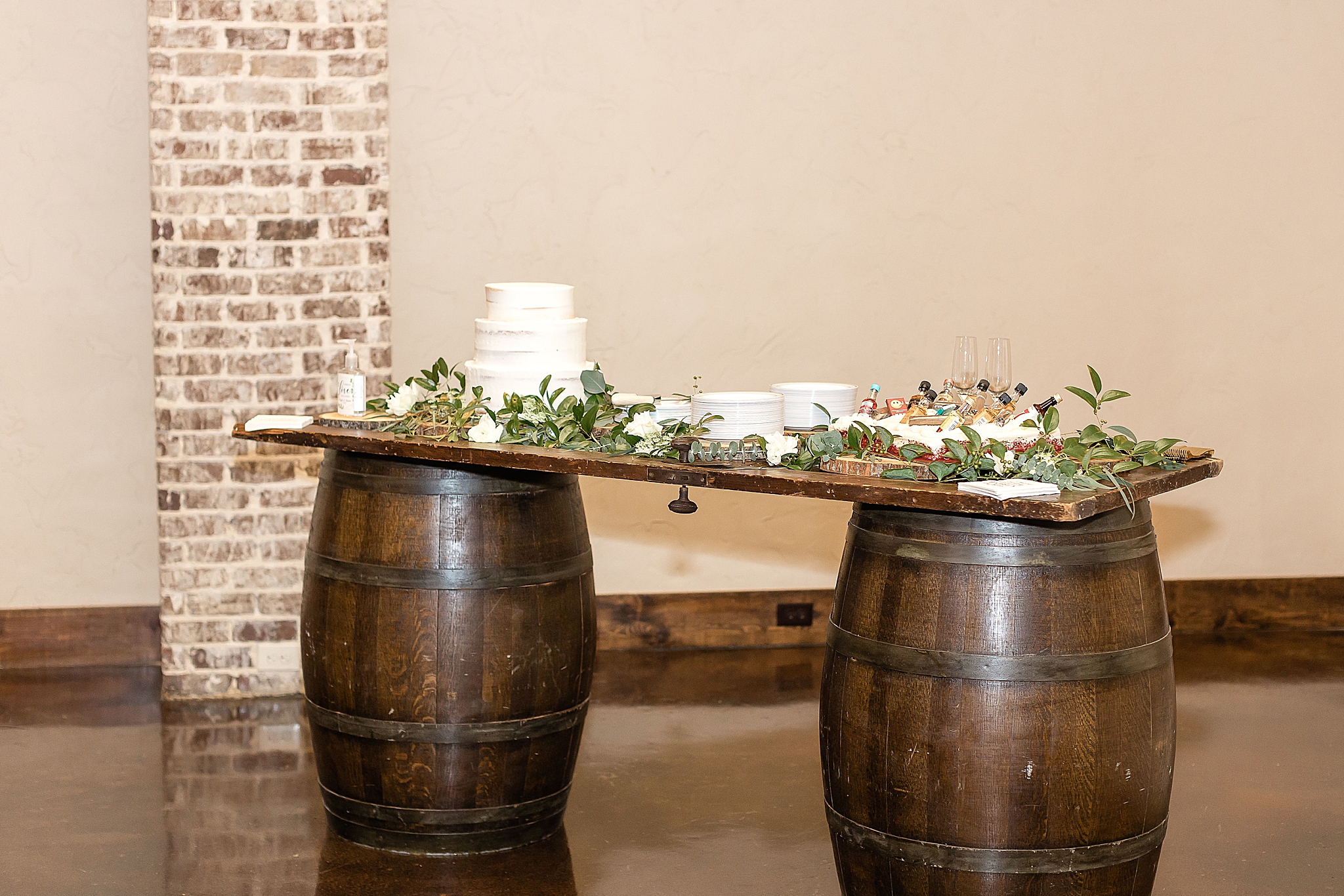 dessert table for Texas wedding reception