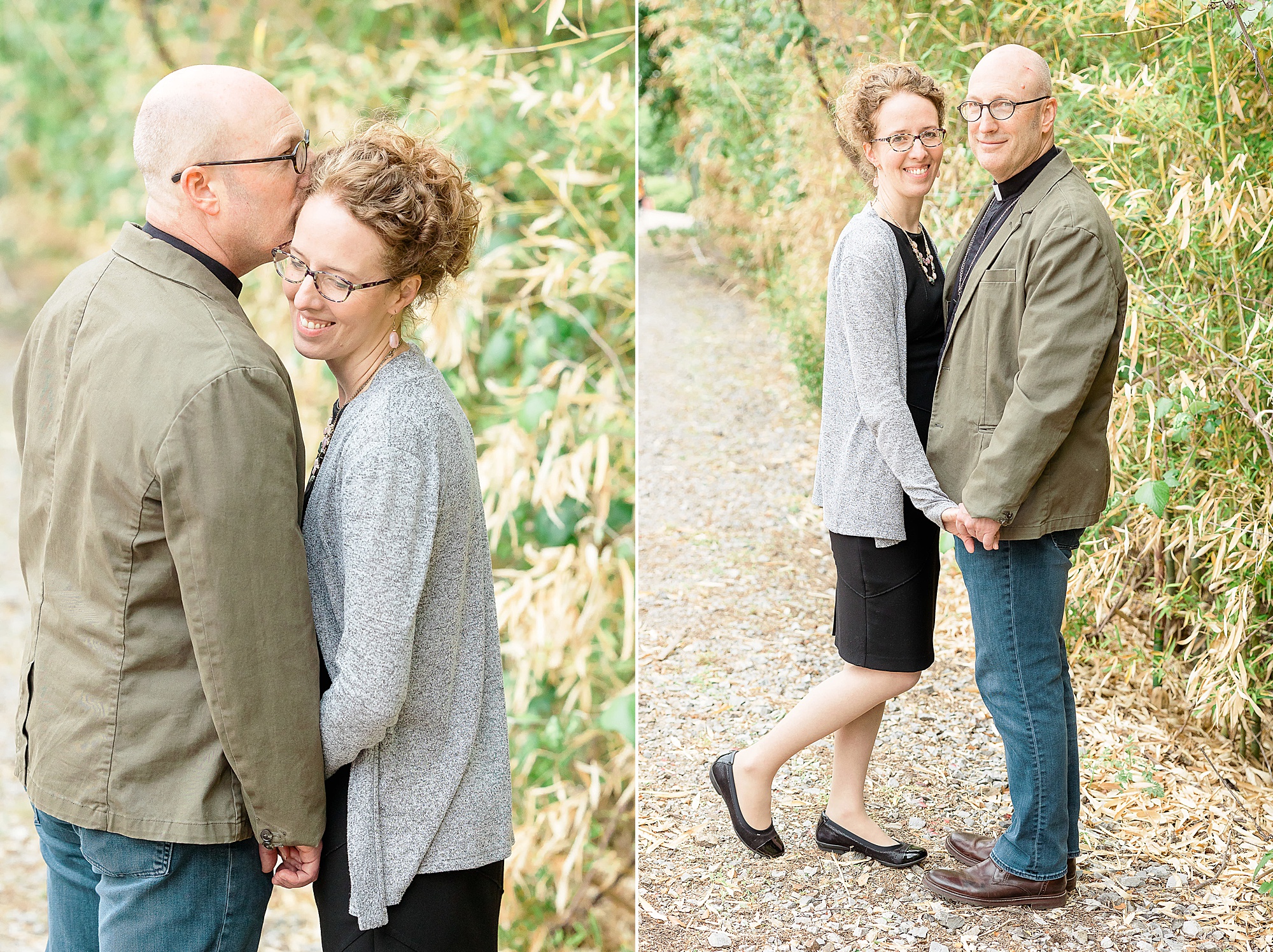 Dallas engagement session on trail