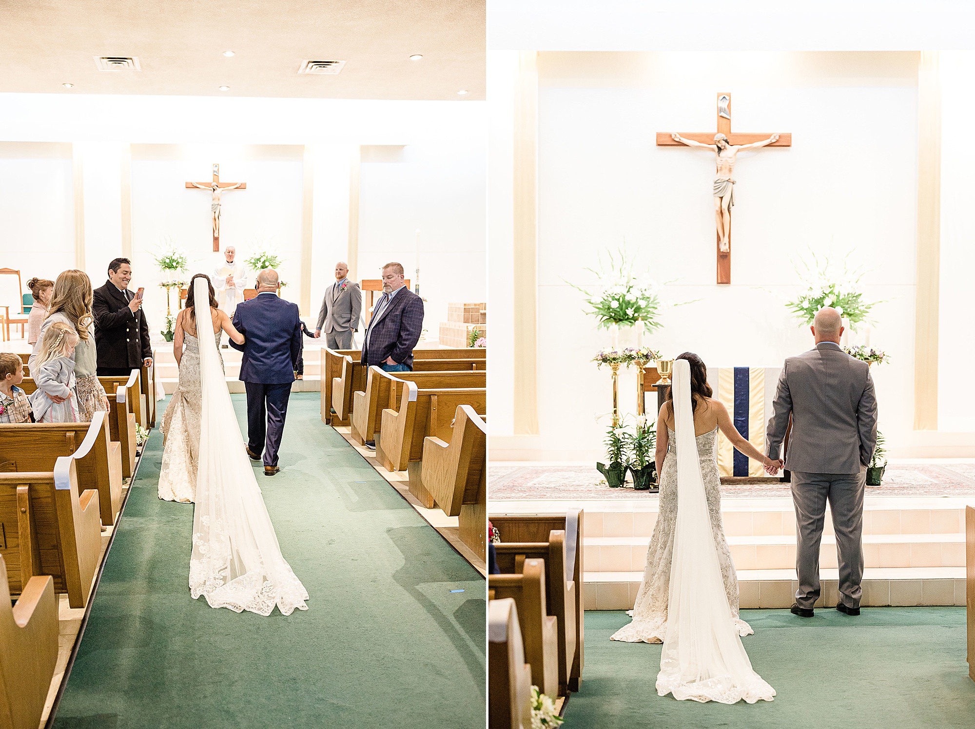 St. Elizabeth Ann Seton Formation Center Vow Renewal for bride and groom 